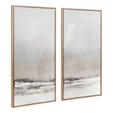 Kate and Laurel Mystic Two-Piece Framed Canvas Abstract Landscape Wall Art, 1...