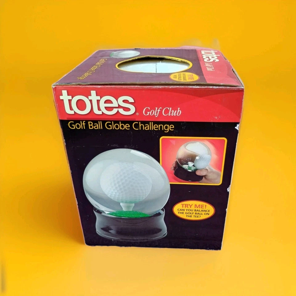 Pelota de Golf Challenge By Totes, globo terráqueo/glitter de cristal, base negra, nueva en caja Foto 2 de 4