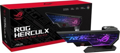 ASUS ROG Herculx GPU Stütze 72 128 mm   werkzeugfrei, ARGB, Aura Sync