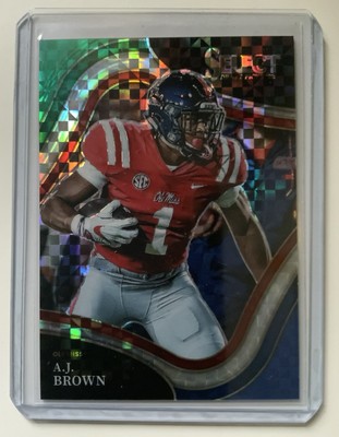 2022 Select Draft Pick Football - A.J. Brown #157 - Field  Level  Tri-Color /15