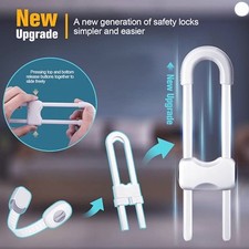 U Shaped Cabinet Locks Single Direction Design 5Pcs Cabinet Handle Locks