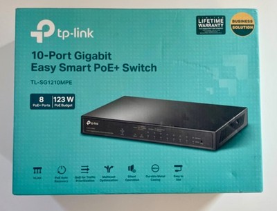TP-Link TL-SG1210MPE 10 Ports Gigabit with 8-PoE+ Ports Easy Smart Switch