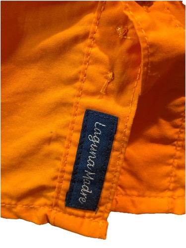 Columbia PFG Fishing Shirt Kids XS 6/7 Orange Short Sleeve Button Up Vented - Picture 9 of 16