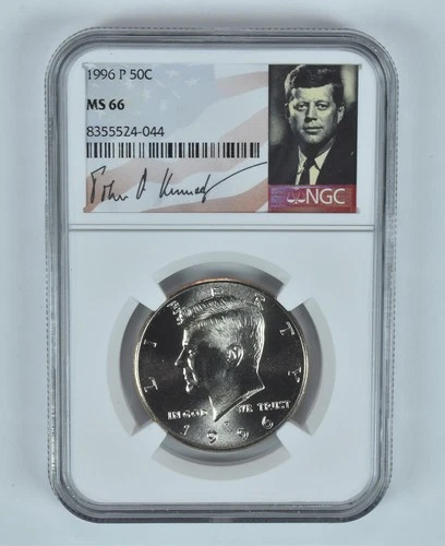 1996-P Kennedy Half Dollar MS66 NGC Signature Label *5471