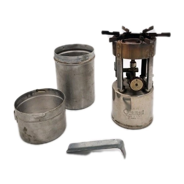 Coleman GIストーブ ポケットストーブ ビンテージ No.530 Vintage COLEMAN STOVE No. 530 GI WW2 Pocket stove A46 Chrome