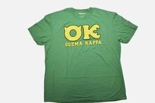 Disney Pixar Monsters University Mens OK Oozma Kappa Frat Green Shirt New M-3XL