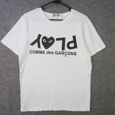 Comme des Garcons Play Shirt Mens Large Black Heart Tee Japan Streetwear Fashion