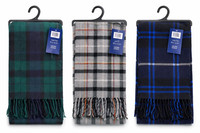 Men’s Tartan Scarf Winter Warm Soft Checked Plaid Shawl Fringe Gift