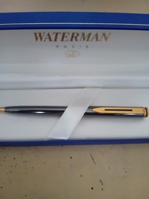 Waterman Executive Dunkelgrau/Schwarz Lack GT Kugelschreiber Top Zustand