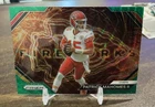 2023 Panini Prizm - Fireworks Patrick Mahomes II #F-2 Green Wave Prizm TD0809