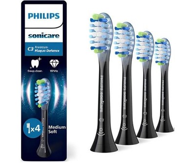 Philips Sonicare HX9044/33 C3 Premium Plaque Defence Bürstenköpfe Schwarz 4er