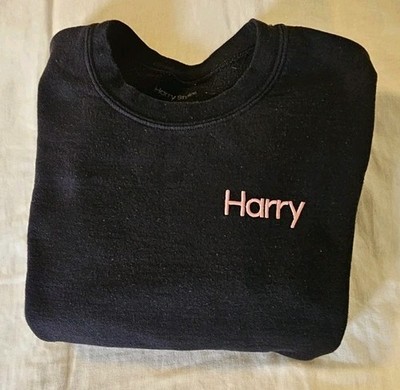 Harry Styles Treat People With Kindness Sweatshirt Size Small Black Crew Neck 