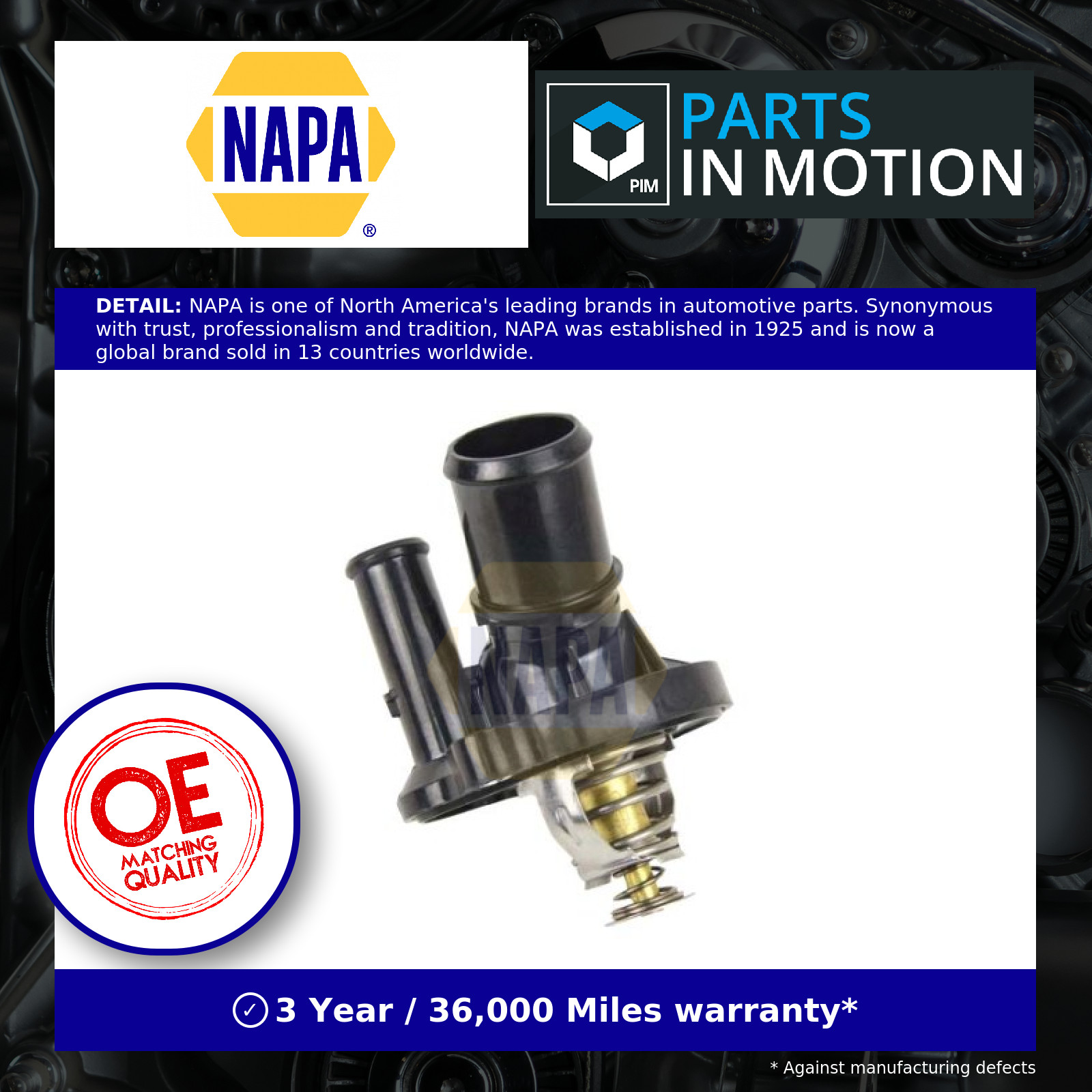 Coolant Thermostat fits VOLVO S80 Mk2 2.0 08 to 11 B4204S4 NAPA Quality New - Image 8