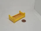 Vintage Fisher Price little people yellow single bunk bed BOTTOM ONLY