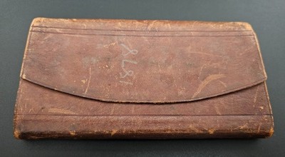 1878 Antique Filled In Hand Written Pocket Diary w/ Interesting Tables, Calendar