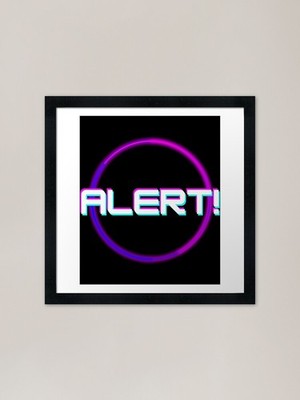 Glowing Circle Alert! - The Circle  Framed Wall Art Poster Canvas Print Picture