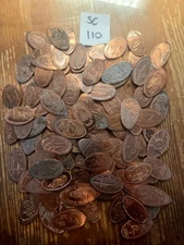 100+ Assorted Pressed Elongated Pennies From South Carolina See Description