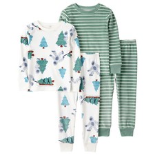 Carter's Kids' 4-piece Pajama Set - Green