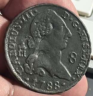 Cincin19 Bonitos 8 Mrvds CARLOS III Segovia 1788 (abombado)