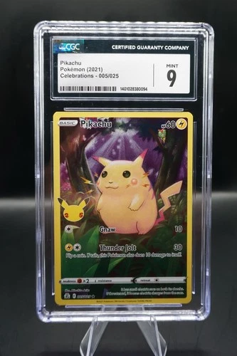 Pikachu 005/025 CGC 9 - 25th Celebrations Pokémon