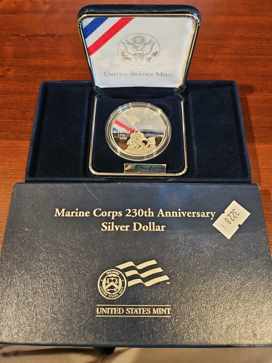 ▲1-1▲united states marine corps 230th Marine Corps 230th Anniversary Silver $1 | U.S. Mint