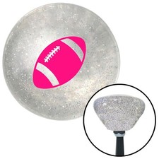 Pink Football Clear Retro Metal Flake Shift Knob w/ M16x1.5 Insert Shifter Auto