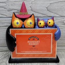 Kohl's Halloween Witch Owl Picture Photo Frame The Midnight Market Decor 4x6