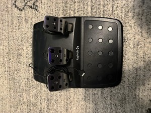 Logitech Steering Wheel, Pedals, Shifter & Power Adapter Bundle