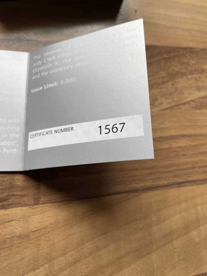 Silbermünze Lunar Hase 2023 Pp 1 Oz.999 Silber Australien Perth Mint - Bild 3 von 3