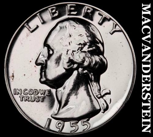 1955 Washington Quarter- Silver- Choice Gem Proof Luster No Reserve #J2476
