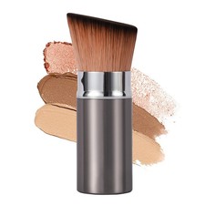 Retractable Angled Kabuki Brush for Foundation, Blush Bronzer, Dense Travel...