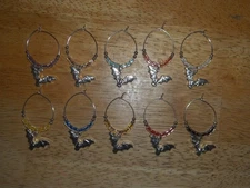 BAT Wine Glass Charms Marker set of 10