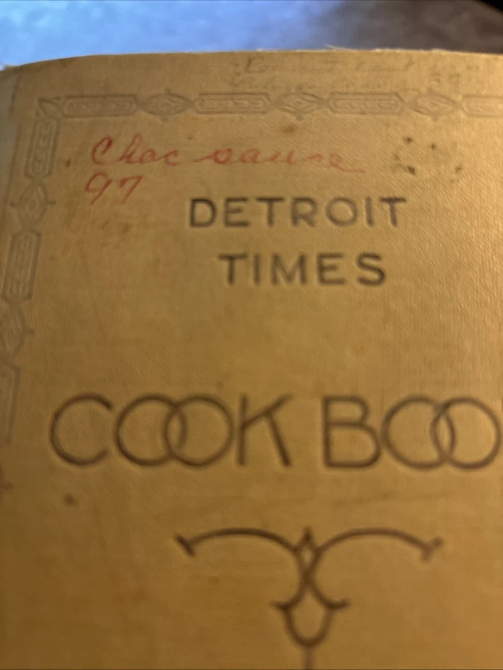1935 DETROIT TIMES COOKBOOK Practical Vintage Recipes for Housewives Hardcover - Image 2 of 4