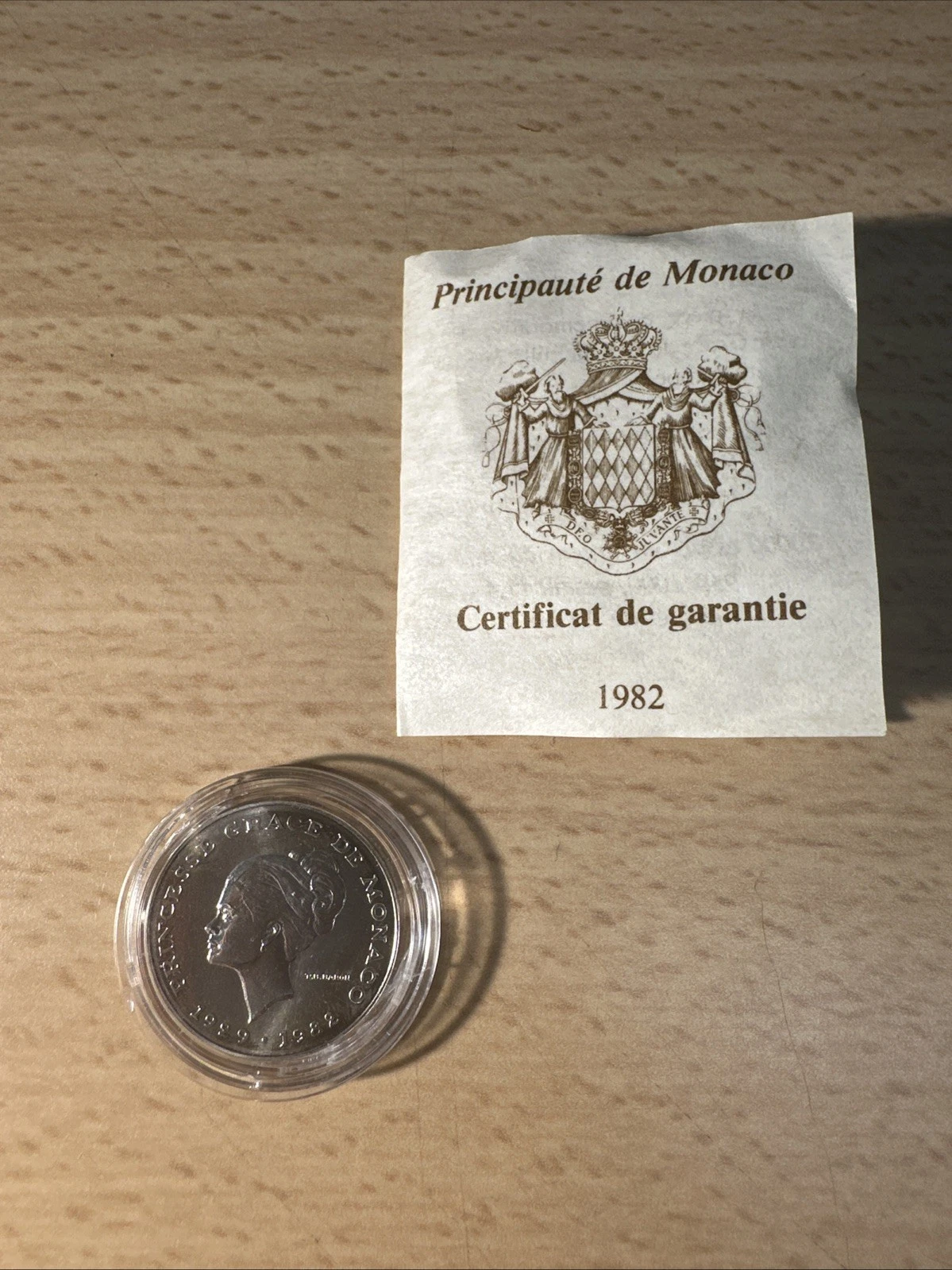 Pièce De Collection Principauté De Monaco 1982