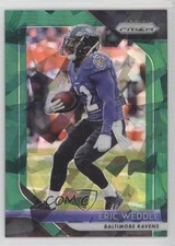 2018 Panini Prizm Green Crystals Prizm 70/75 Eric Weddle #185 ms9
