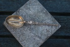 Antique 1902 Sterling Silver Gilt Spoon 16g Edward VII Coronation Royal Ornate