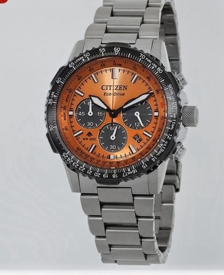 ナオ　バーゲンセール‼️ Citizen Men's Promaster Navihawk Chronograph Salmon Dial Watch