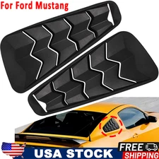 Quarter Rear Side Window Louvers Sun Shade Cover For Ford Mustang 2005-2014