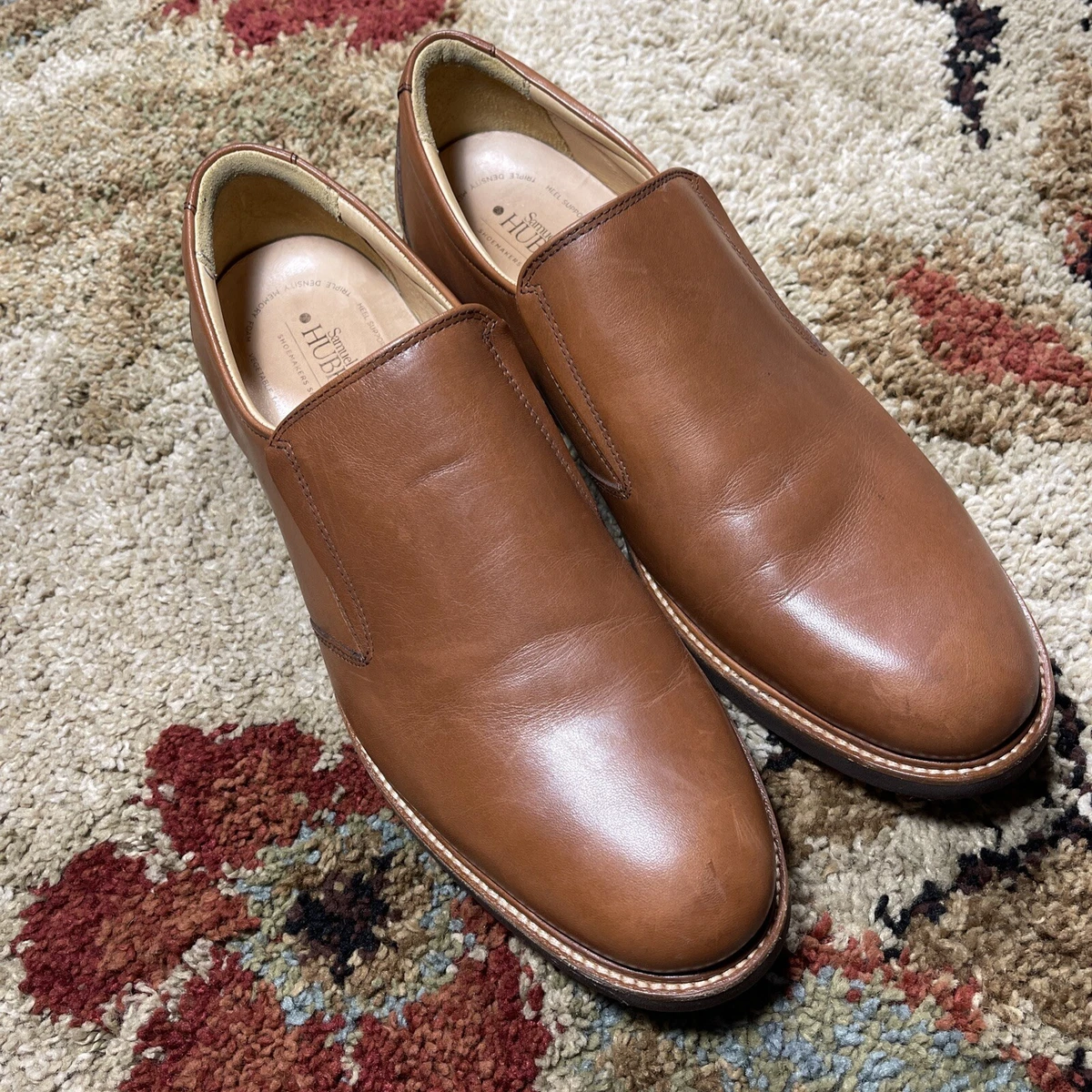 Men s 10.5 M Samuel Hubbard Whisky Brown Leather Frequent Traveler