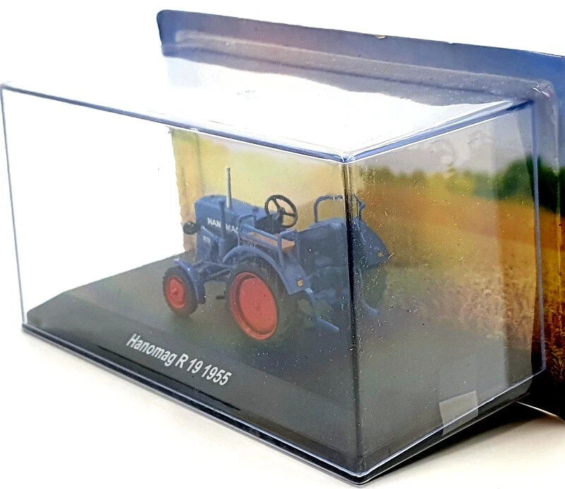 Hachette 1/43 Scale Model Tractor HL21 - 1955 Hanomag R19 - Blue - Image 2 of 4