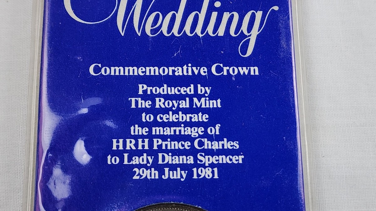 Koya Prince 名刺 CROWN 代表 1981 Royal Wedding Commemorative Crown H.R.H. Prince of Wales Lady