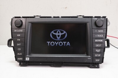 TOYOTA PRIUS Radio Navigation NAV Unit AM-FM CD GPS E7022 OEM 2010 2011