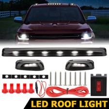 Led Cab Roof Marker Lights For 2007-2021 Chevy Gmc 2500hd 3500hd Amber White