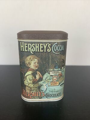 Hershey's  Cocoa Tin Can Vintage 1984 Made In England