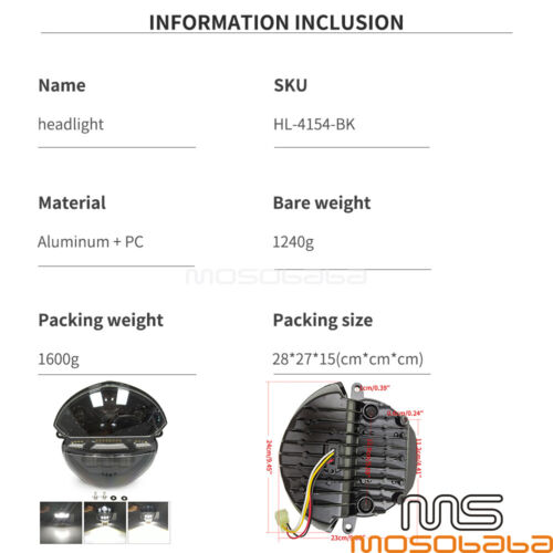 LED Headlight Headlamp For Ducati Monster 695 696 795 796 1100 1100S/EVO 696 ABS - Foto 5 di 11