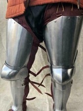 Medieval Steel Warrior Larp Armor Full Leg Set Knight Greaves Armor Cosplay