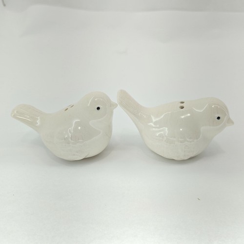 Pier 1 Imports Keramik weiß Vogel Salz & Pfefferstreuer mit Stopfen