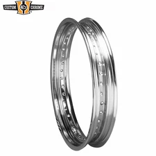 19×2.5" Chrome Drop Center Wheel Front Rim Fit For Harley #43018-73 40 Holes