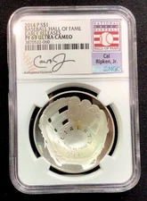2014 P 1$ Baseball H.O.F. Early Releases NGC PF69 Ultra Cameo! Cal Ripken Jr.! 