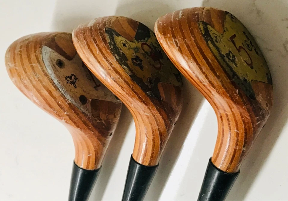 Persimmon Ram Golden Girl Women's Fairway Drivers 1, 3 and 5 Wood Set RH Vintage - Image 4 of 4